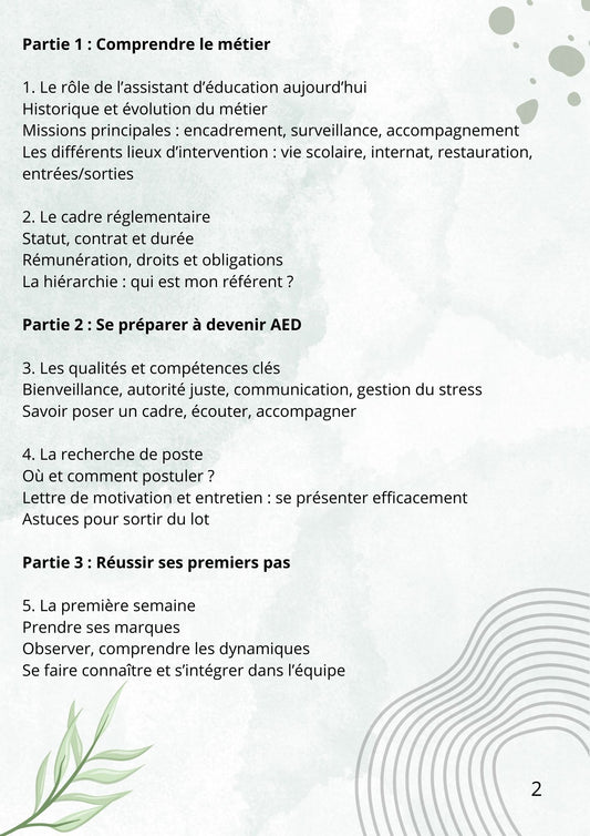 Le KIT de survie des AED